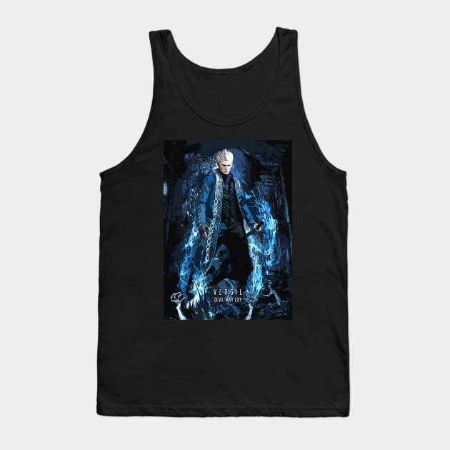 Devil May Cry 3 Vergil Tank Top by syanart